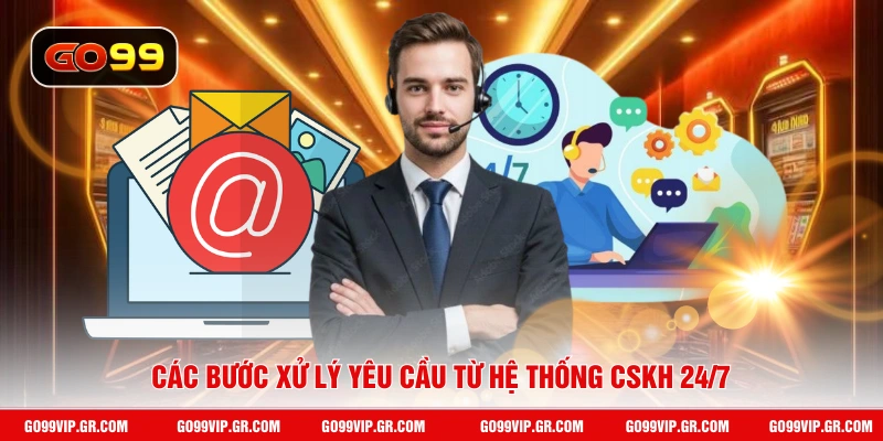 Các bước xử lý yêu cầu từ hệ thống CSKH 24/7